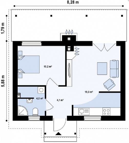 Проект 70,12 м²