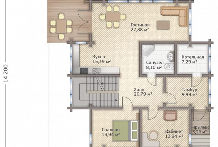 Проект 256 м²