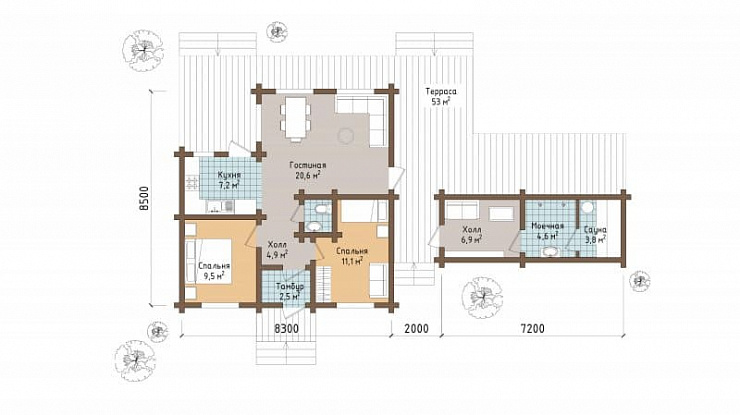 Проект 124,1 м²